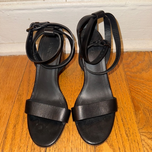 Vince Chunky Heel with Black Leather Straps - Size 6.5 - Picture 2 of 6